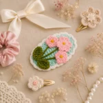 barrette crochet pastel – collection flora
