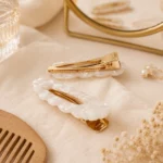 pinces à cheveux nacrée ivoire – collection nacrée