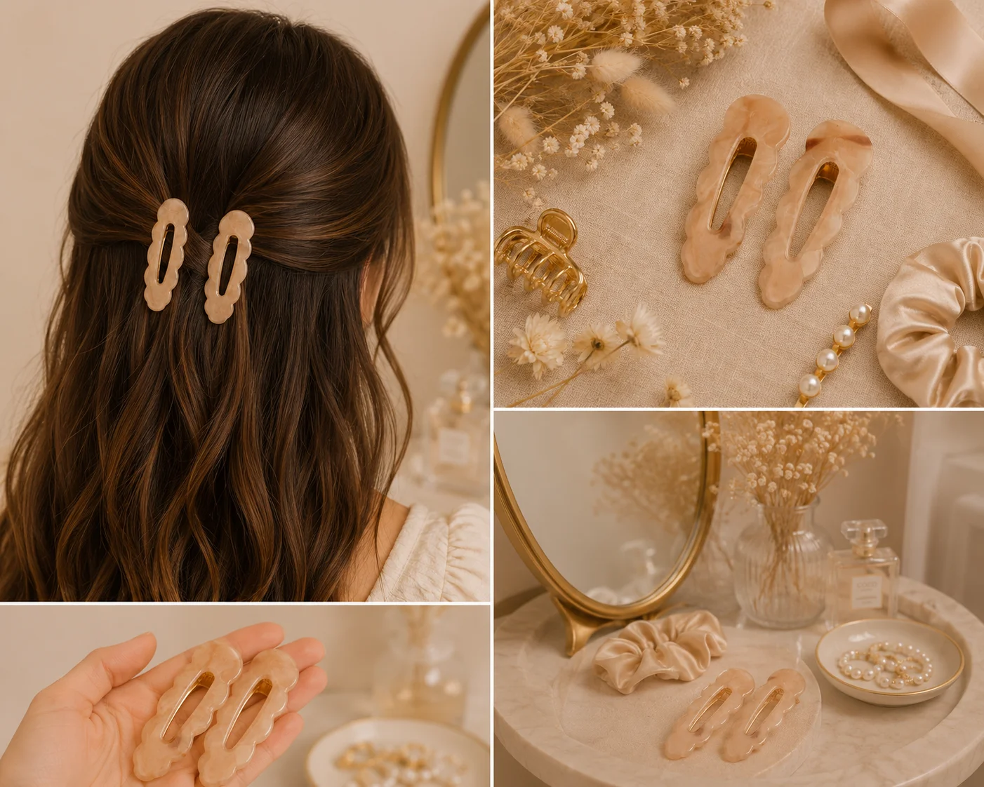 pinces à cheveux nacrée montmartre – collection nacrée