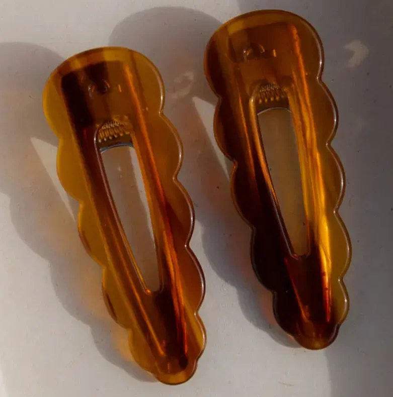 pince à cheveux nacrée ambre doré – collection nacrée pince à cheveux nacrée ambre doré – collection nacrée